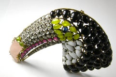 Vintage Huge Vintage 1980s Signed Iradj Moini Toucan Brooch
