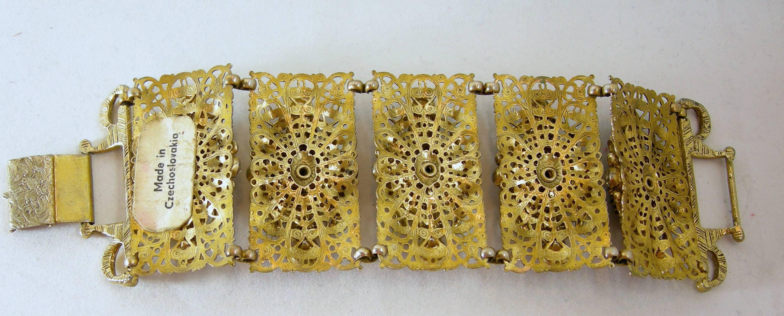 vintage filigree bracelet