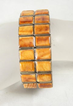 Vintage Navajo Pawn Spiny Oyster Shell Cuff