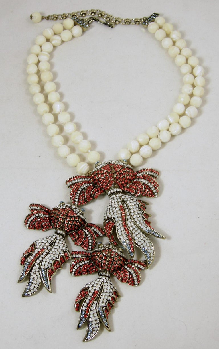 Heidi Daus Famous Koi Fish Necklace For Sale at 1stdibs