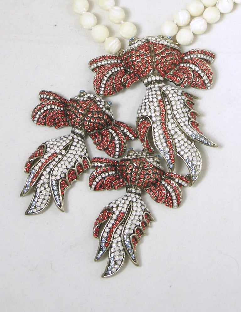 Heidi Daus Famous Koi Fish Necklace For Sale at 1stdibs