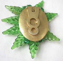 Early 1930s Miriam Haskell Floral Dress Clip