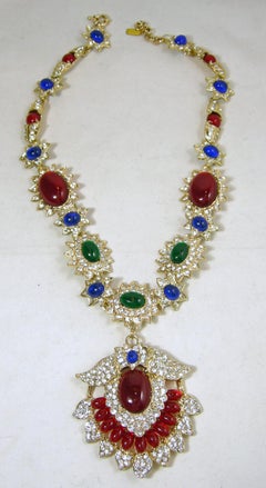 Signed Kenneth Jay Lane Jackie-O Necklace