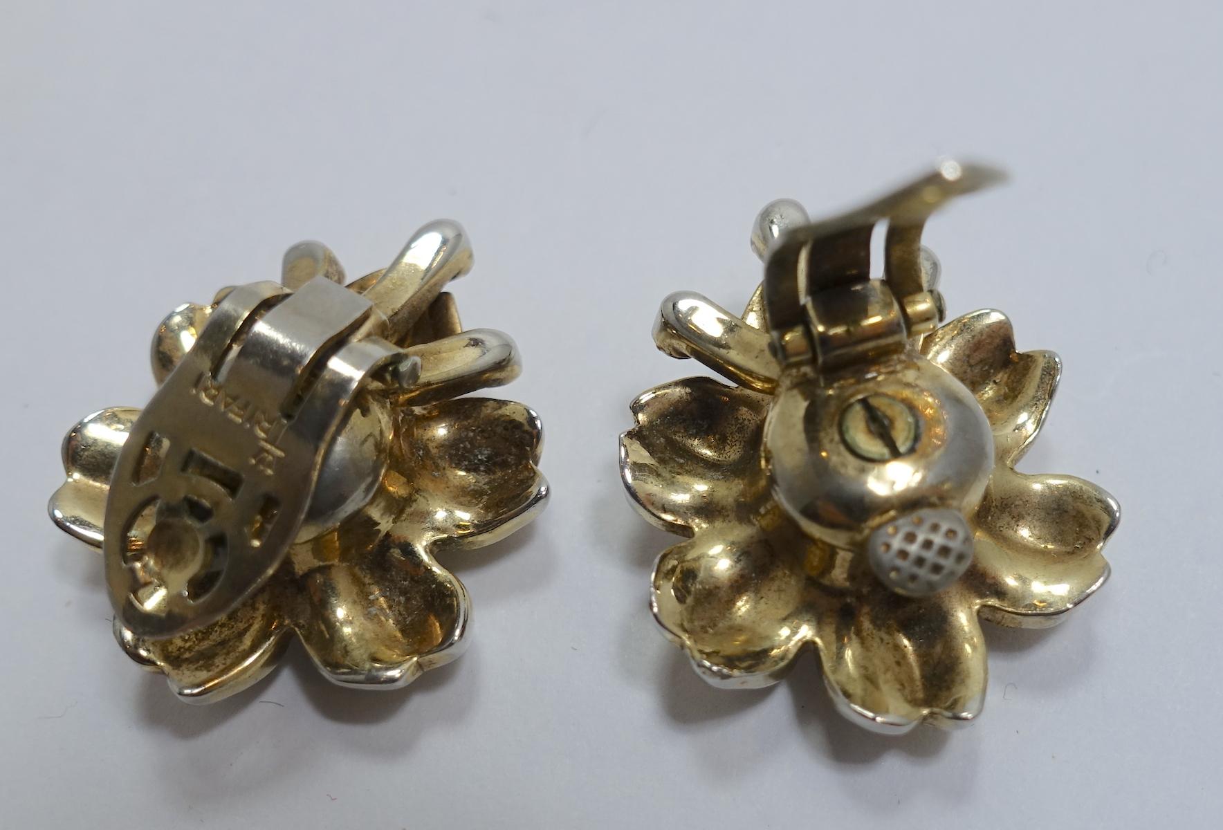 trifari vintage earrings