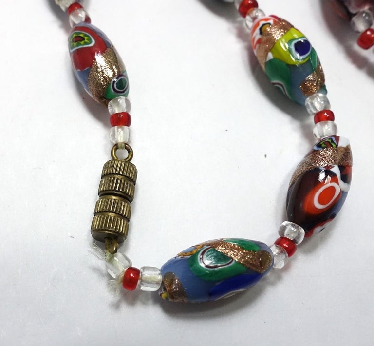 Collier Vintage En Verre De Murano – Occasion – Style Unique