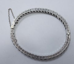 Vintage Art Deco 1930s Sterling Silver & Crystals Bracelet