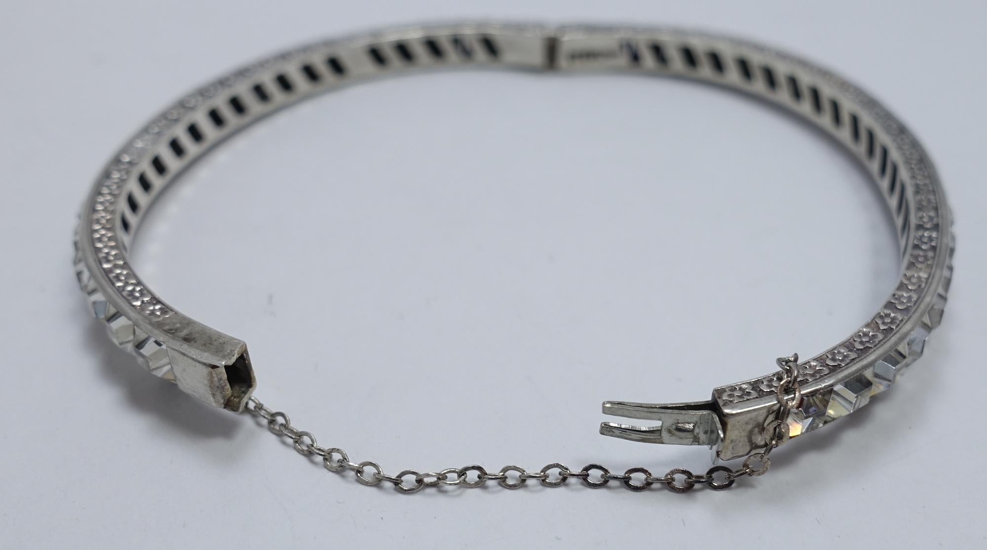 vintage art deco silver bracelets