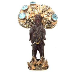 Book piece Rare1930’s Vintage Hobe Sterling Asian Theme Pin 7