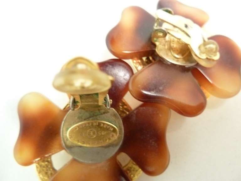 tortoise shell earrings vintage