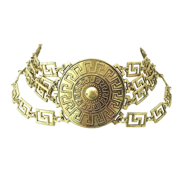 Vintage Signed Versace Collar Necklace at 1stdibs