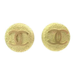 Vintage Signed Chanel 94A Logo Earrings