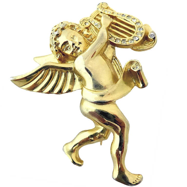 Givenchy Vintage Angel Pin For Sale