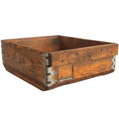 Antique Industrial Wooden Tray/Box