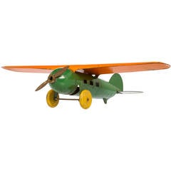 Antique Tin Toy Airplane