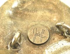 Vintage Signed Joseff Coin Dangling Earrings