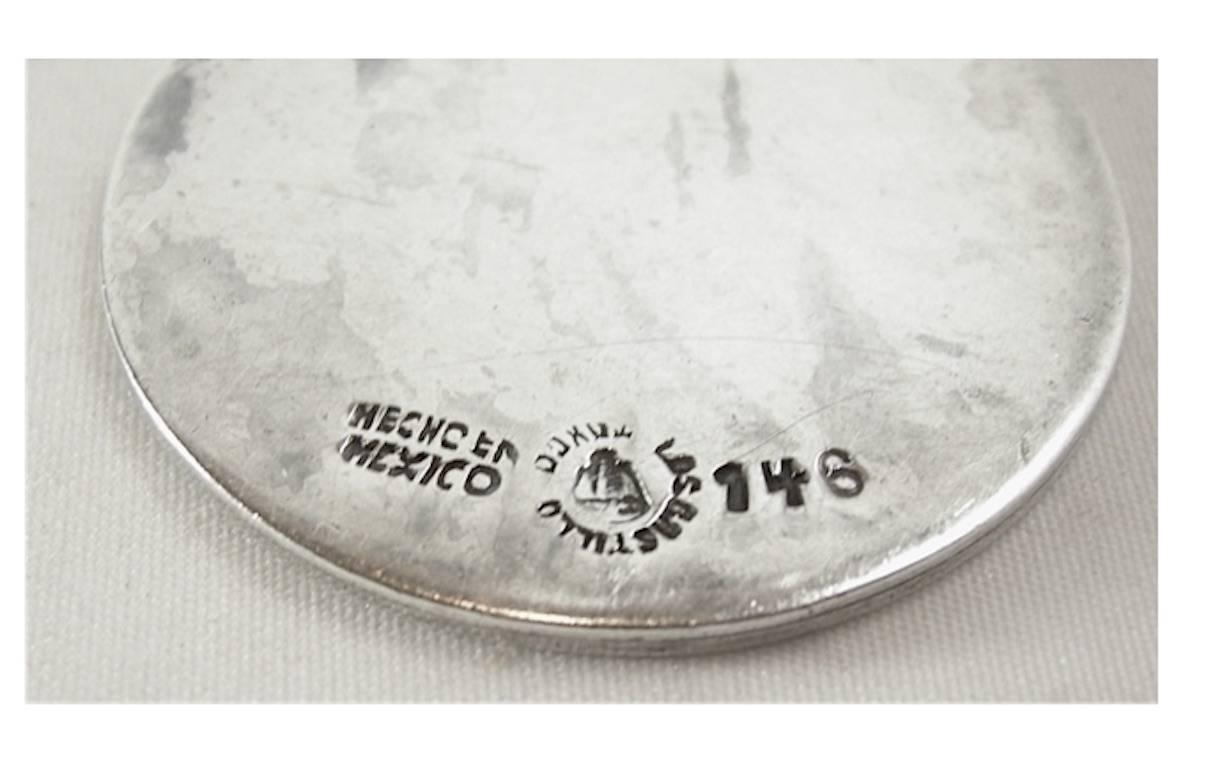 Authenticated Rare Vintage Los Castillo Taxco Sterling Silver Pendant Necklace 3