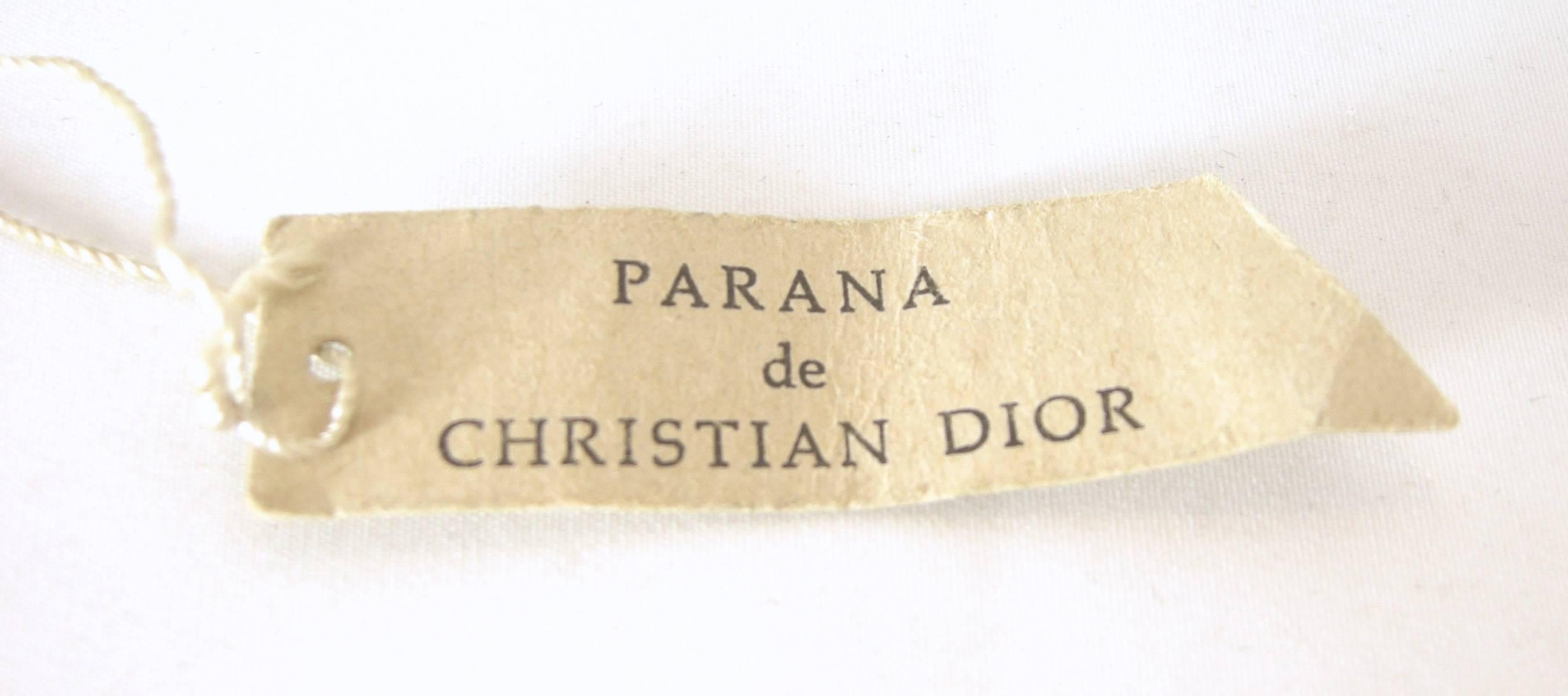 Vintage Christian Dior 1960s Faux Turquoise Bib Necklace 1