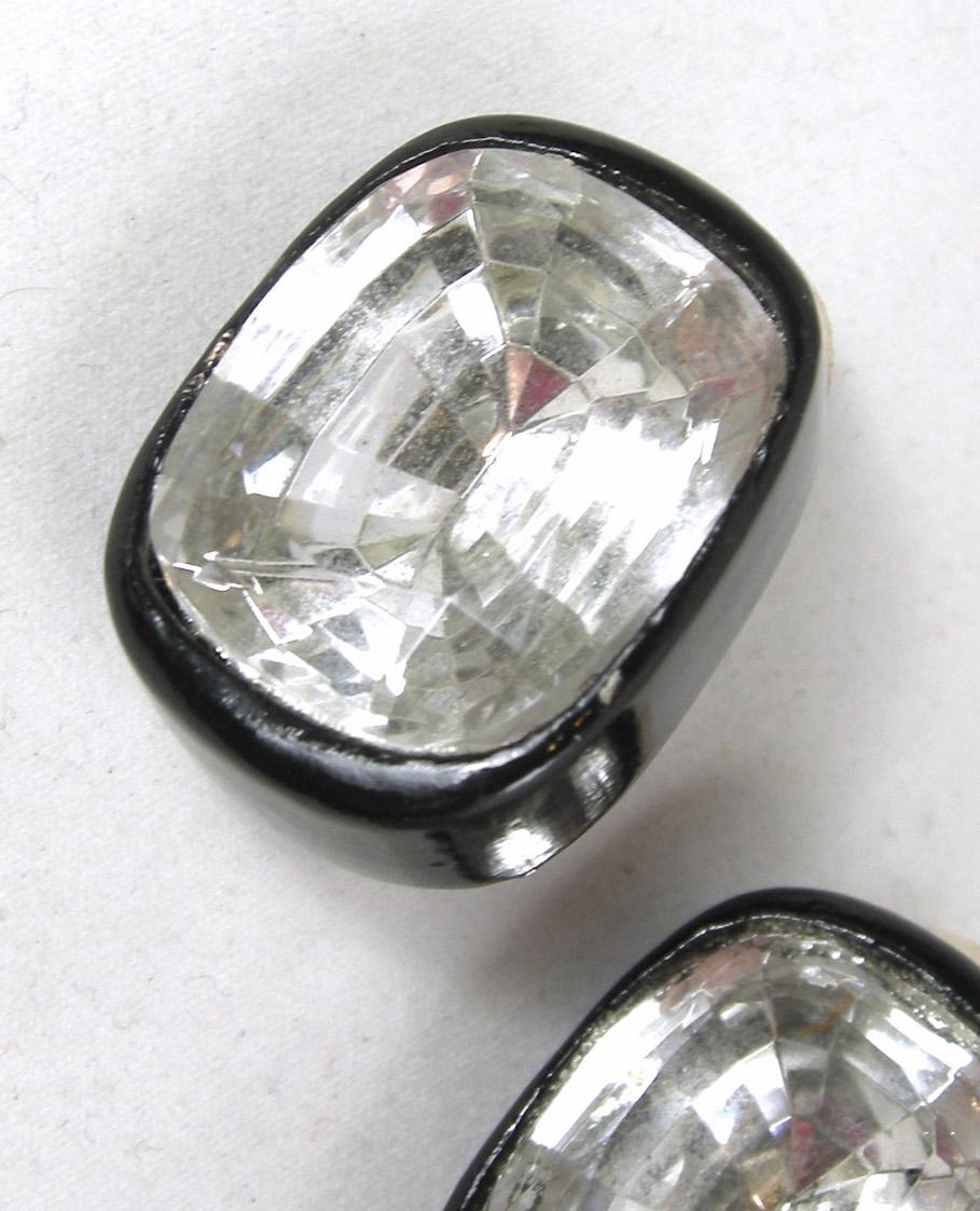 Women's Vintage Kenneth Jay Lane Signed Crystal Headlight Earrings