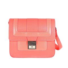 AEVHA London Coral Leather Mondrial Small Shoulder Bag