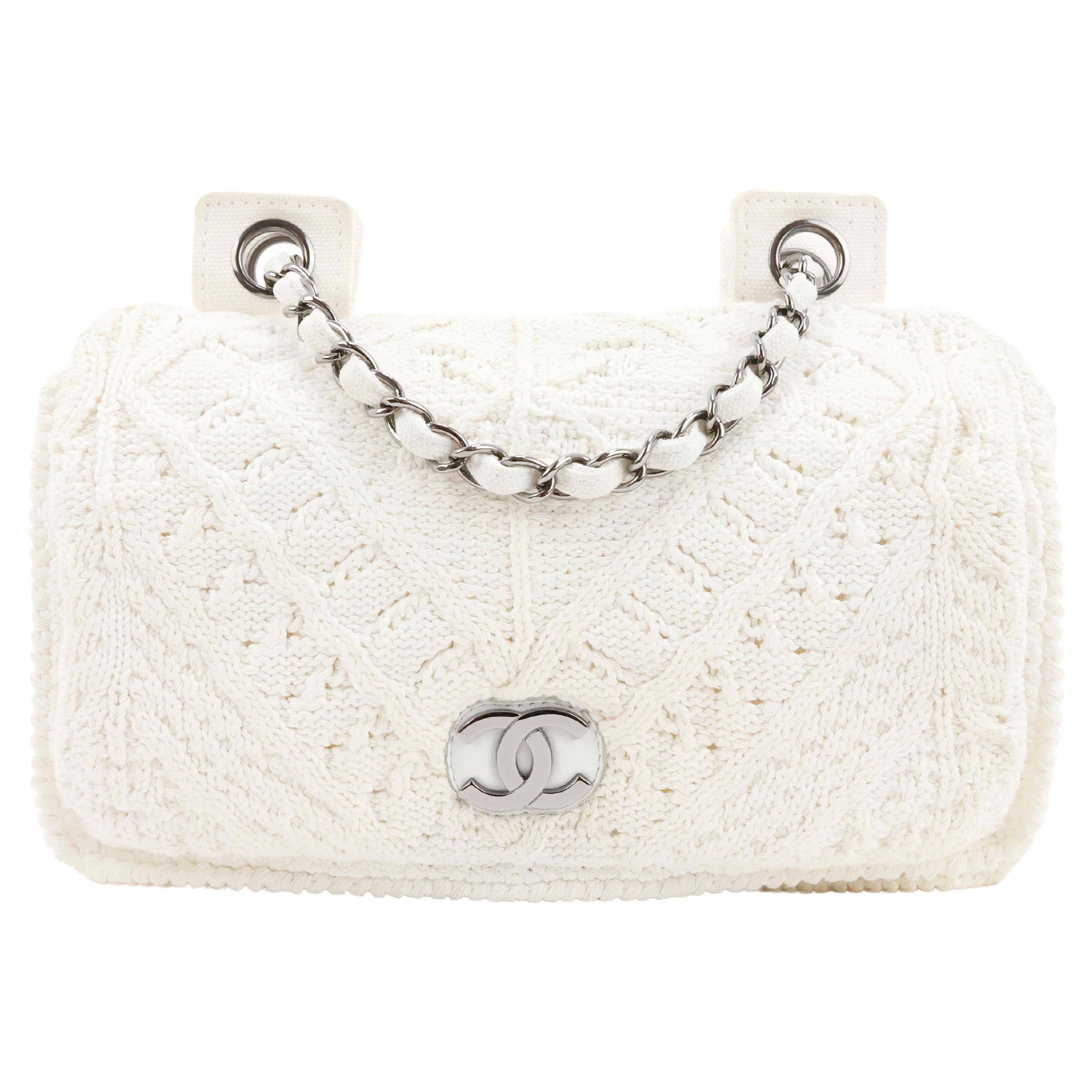 Seltene Chanel Crochet Klappe Tasche im Angebot