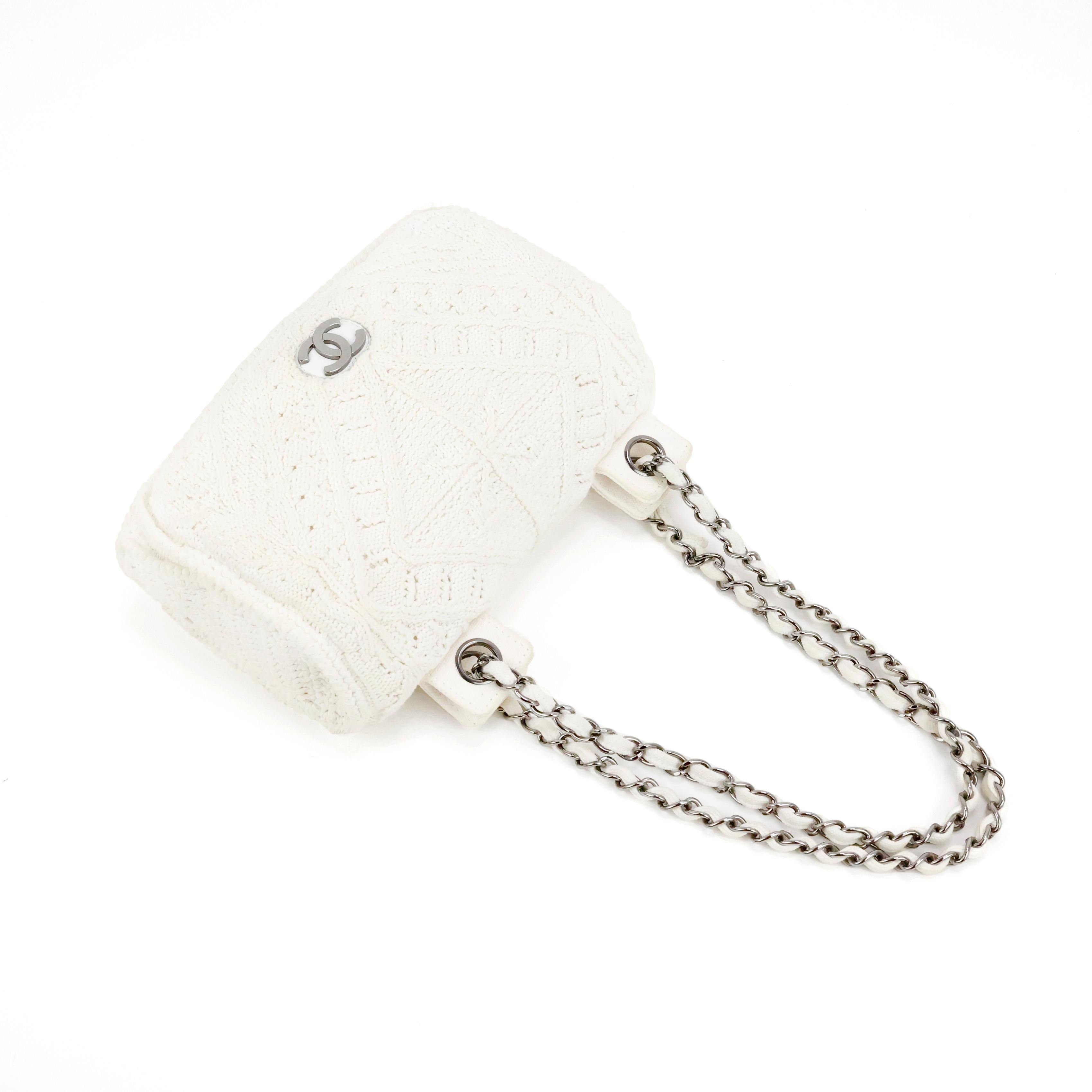 Seltene Chanel Crochet Klappe Tasche im Angebot 7