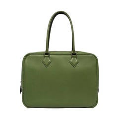 Vintage Hermès Green Plume Bag