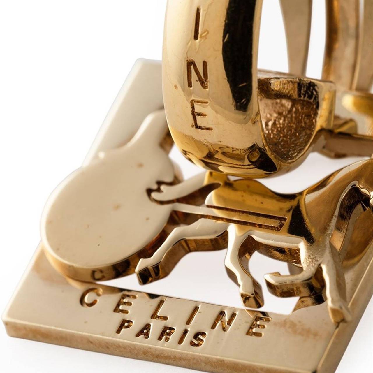 Women's Céline Vintage Interchangeable Logo Earrings