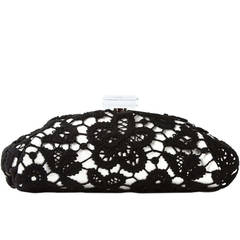 Chanel Large Floral Lace Clutch 2