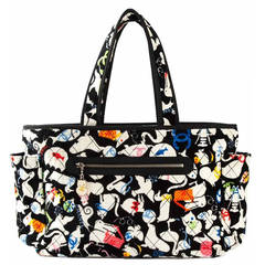 Chanel Animals Print Terrycloth Tote