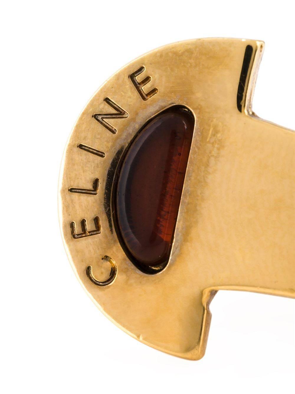 Celine Vintage Clip-on Earrings In Excellent Condition In London, GB
