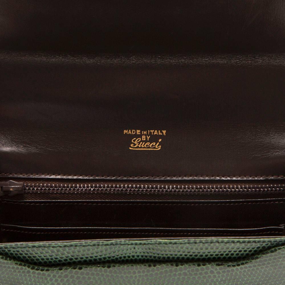 Gucci Vintage Eidechsenhaut Handtasche 1