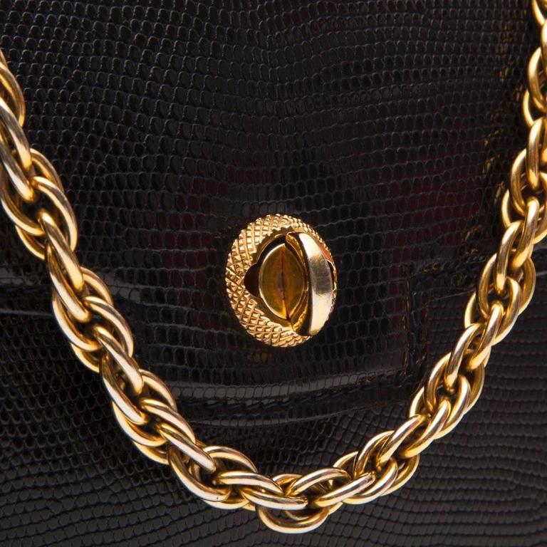 Gucci Vintage Lizard Skin Handbag at 1stDibs | lizard skin handbags ...