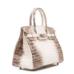 Hermes Himalayan Matte Nilo Crocodile 30cm Birkin