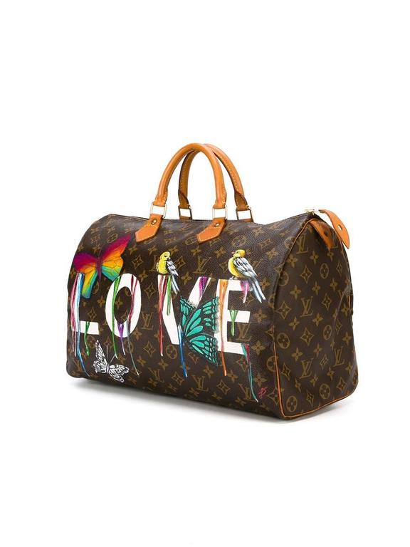 Louis Vuitton, Bags, Custom Painted Authentic Louis Vuitton Speedy Bag