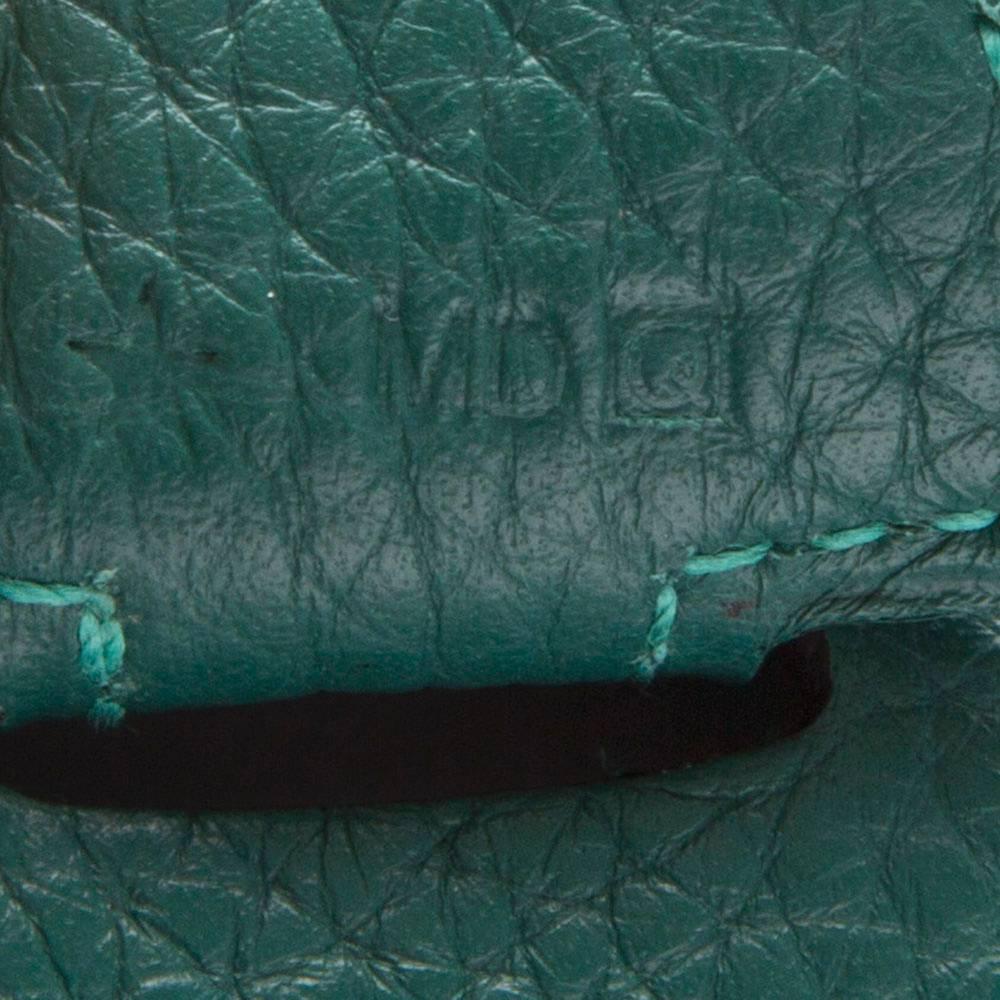 Women's Hermes Malachite Leather Evelyne Shoulder Bag