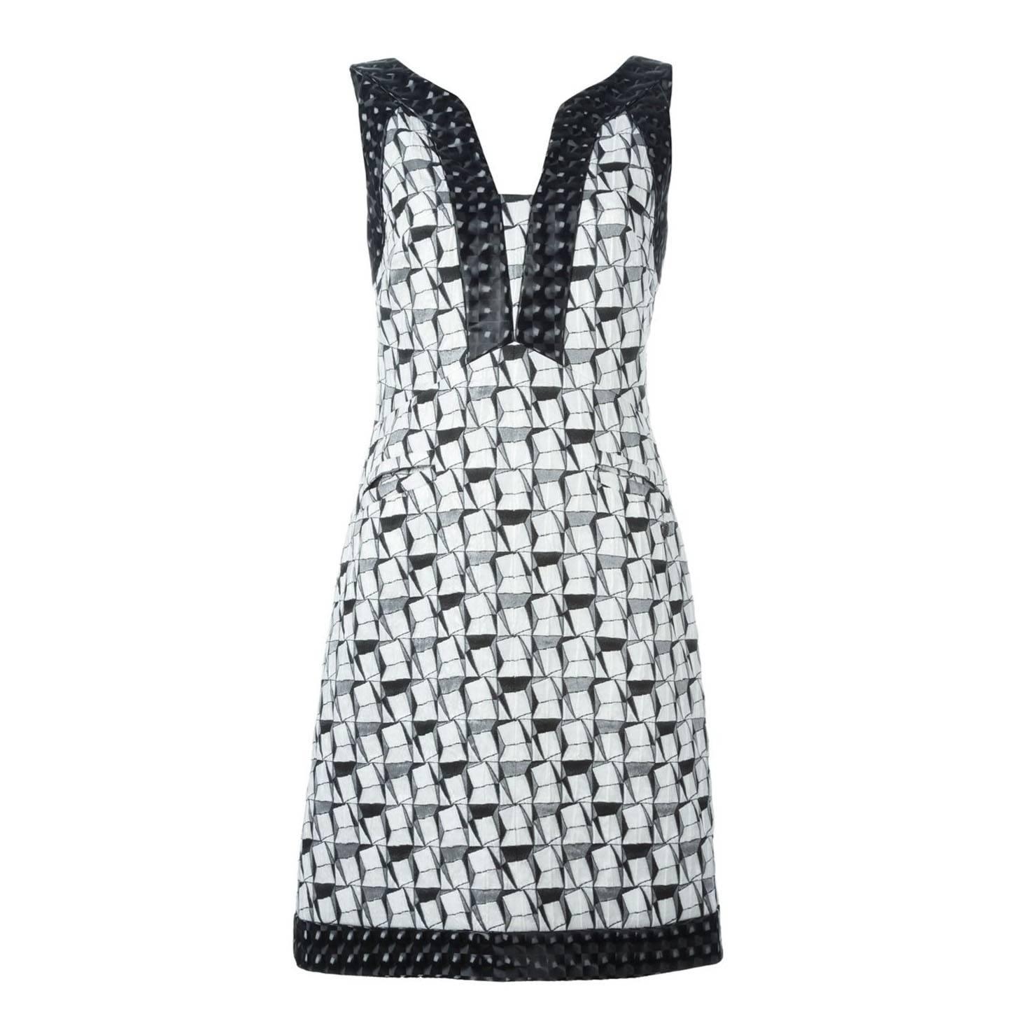 Chanel Geometric Jacquard Dress