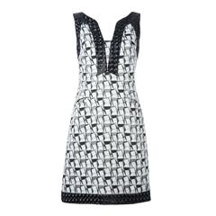 Chanel Geometric Jacquard Dress 8