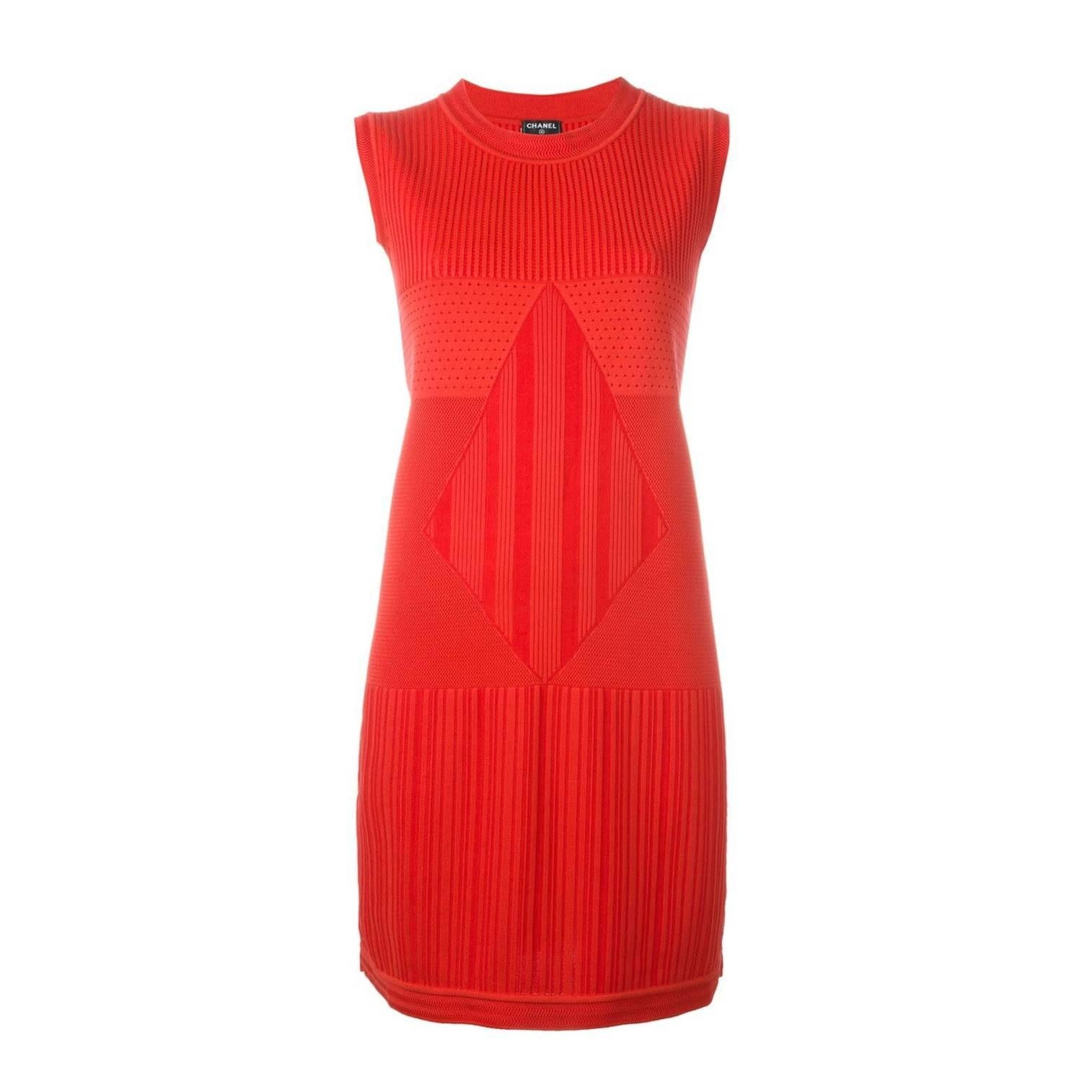 Chanel Sleeveless Knit Dress For Sale at 1stDibs | chanel sleeveless ...