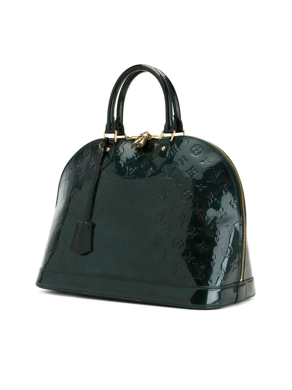 Louis Vuitton Monogram Patent Leather Alma Bag For Sale at 1stdibs