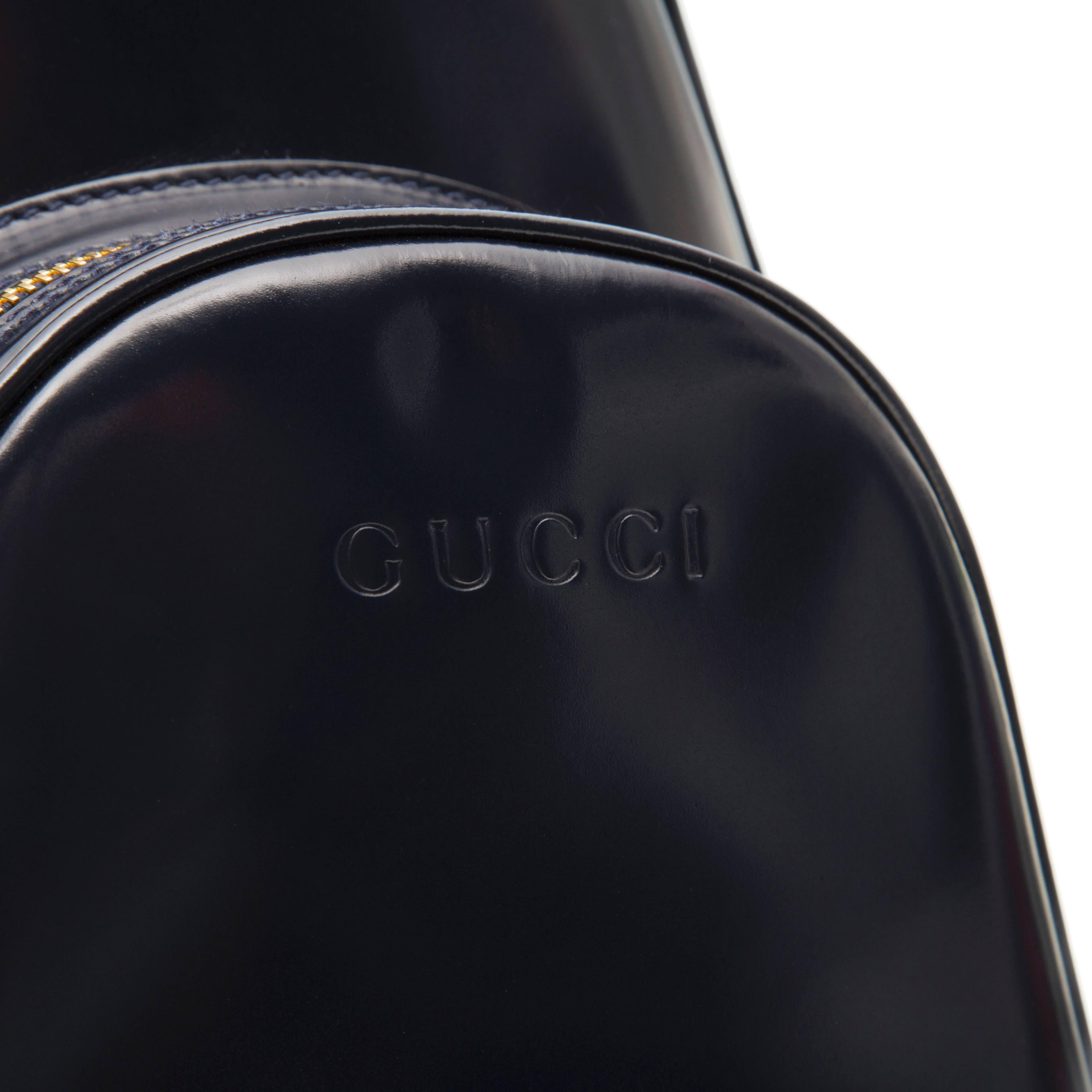 Gucci Black Leather Backpack  3