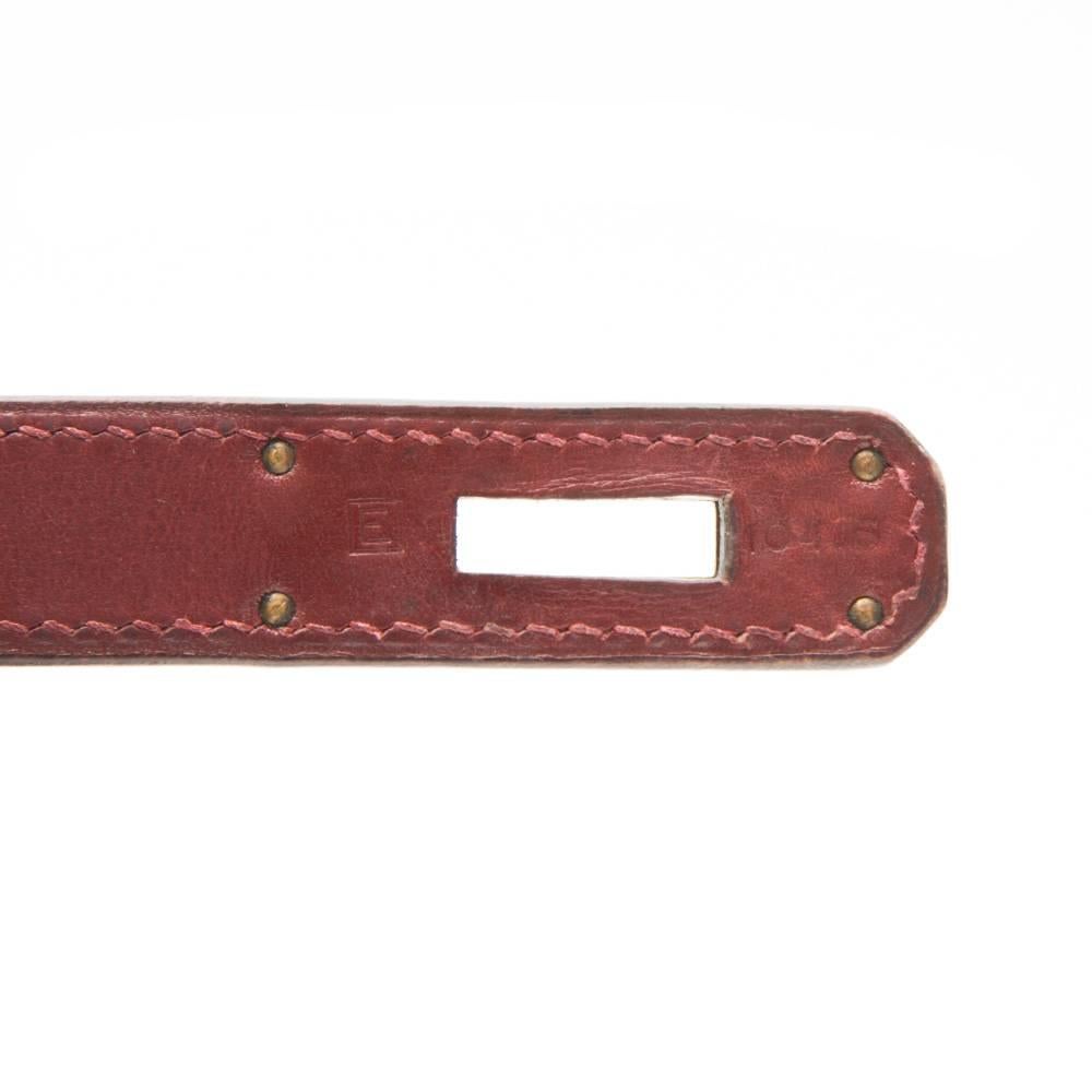 Hermes 35cm Burgundy Kelly 4