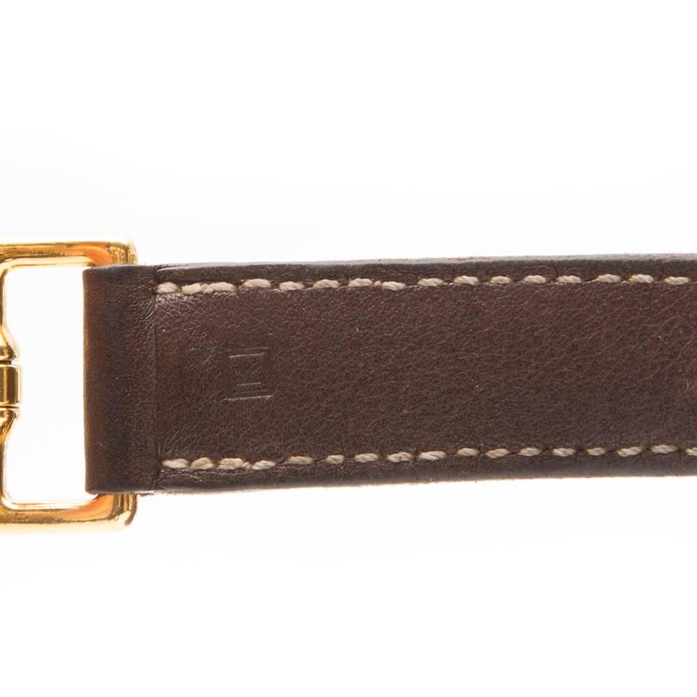 Hermes Brown Kelly Flat 2