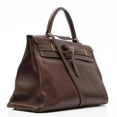 Hermes Brown Kelly Flat