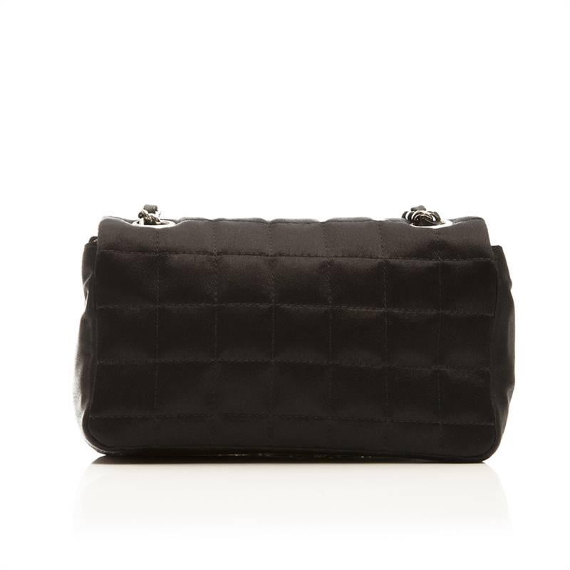 Black Chanel Mini Sateen Shoulder Bag