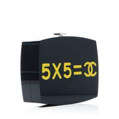 Chanel Navy Plexiglass Equation Bag