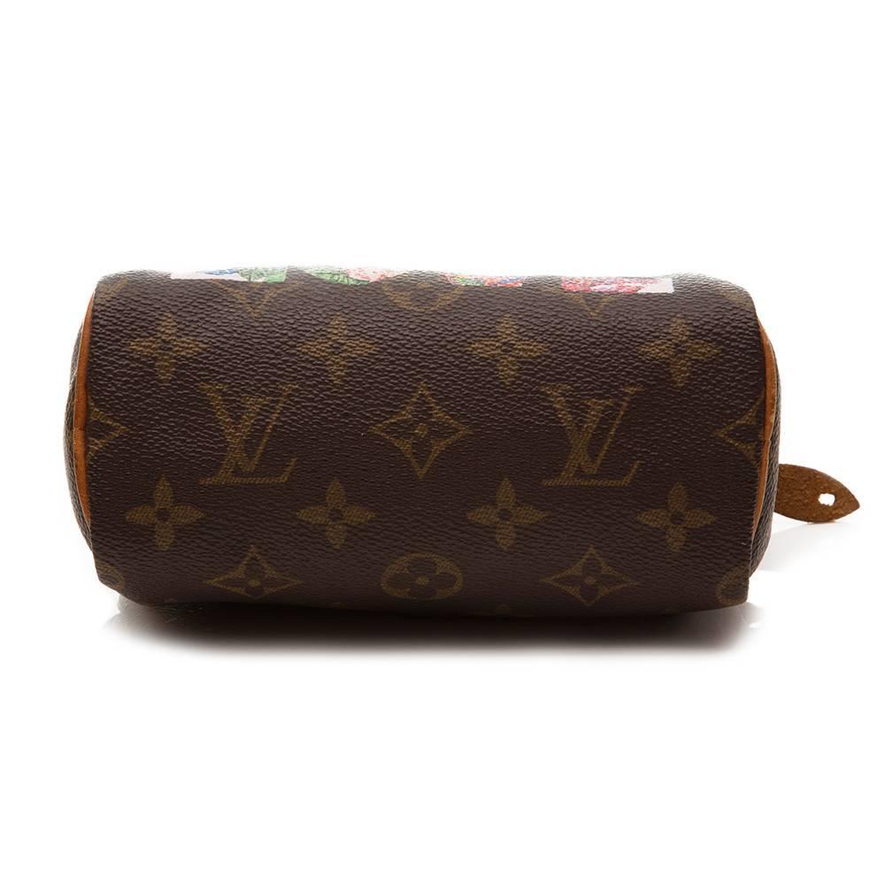 Brown Louis Vuitton Hand-Painted 