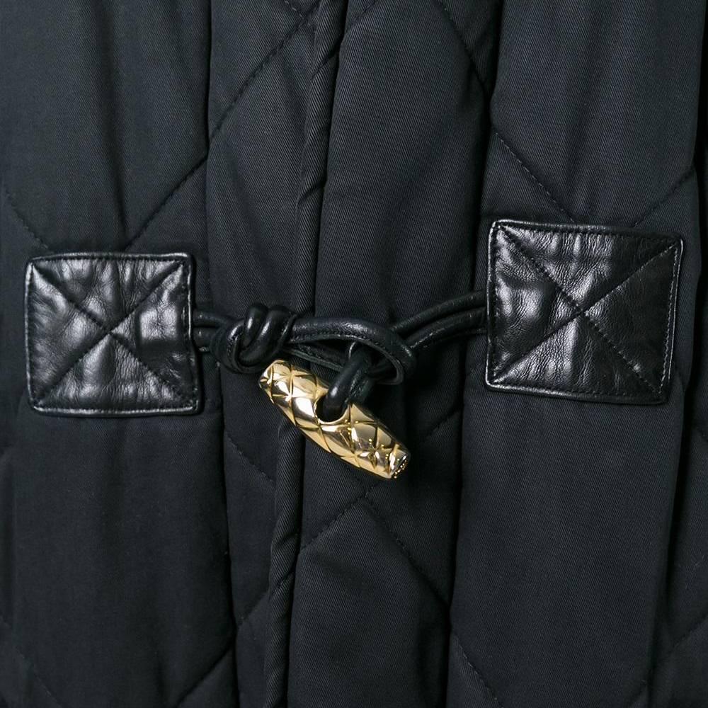 Chanel Black Duffle Coat  In Excellent Condition In London, GB