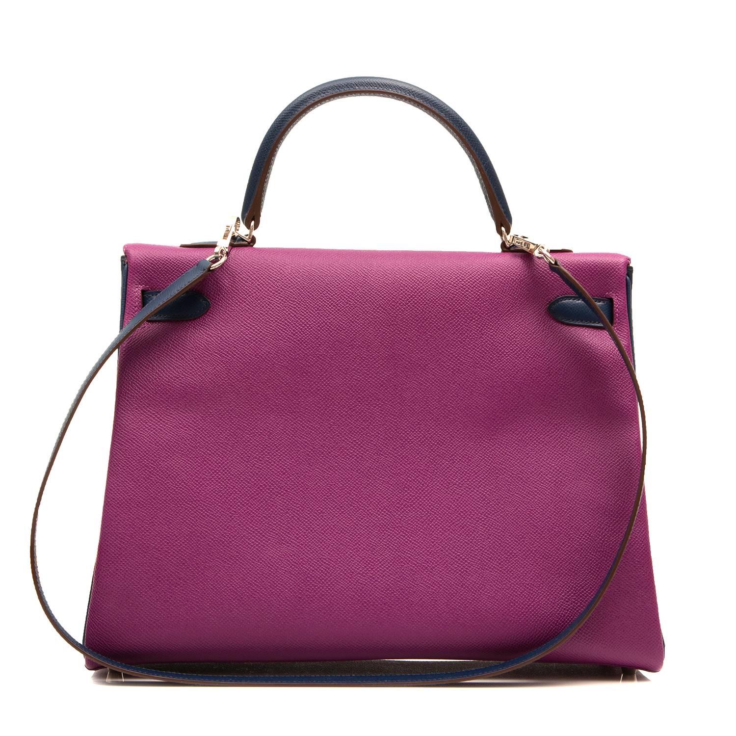 two tone kelly bag
