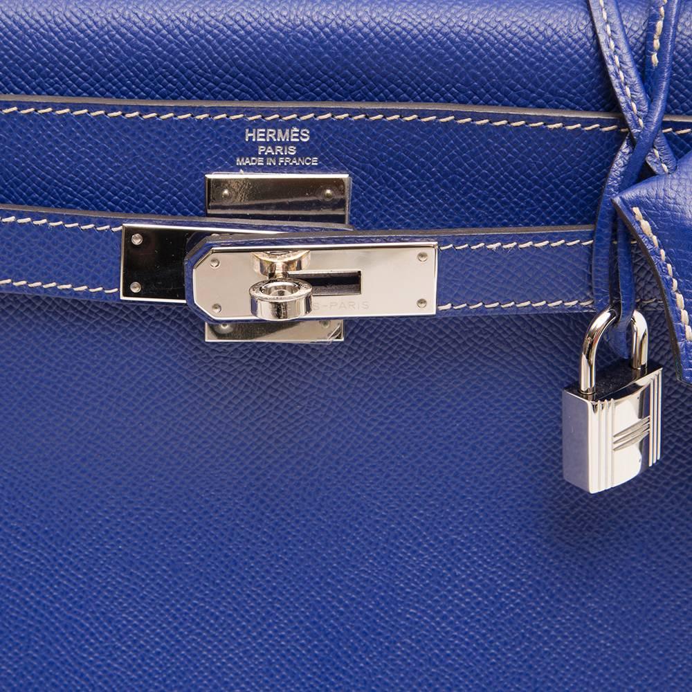 Kelly Blue Iris 25 cm Handbag 2