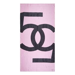 Chanel Bubblegum Pink Silk Scarf